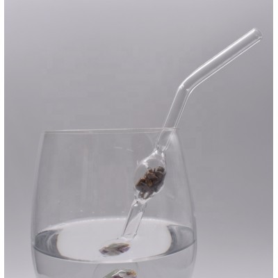 glass straw Crystal Energy Straw borosilicate glass drinking straw