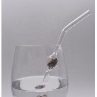 glass straw Crystal Energy Straw borosilicate glass drinking straw